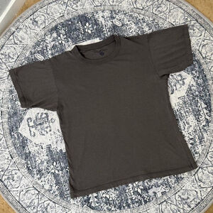 Brandy Melville Grey Cotton Basic Short sleeve T-shirt - Size OS